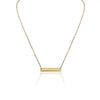 Blank Polished Bar Stainless Steel Necklace gold