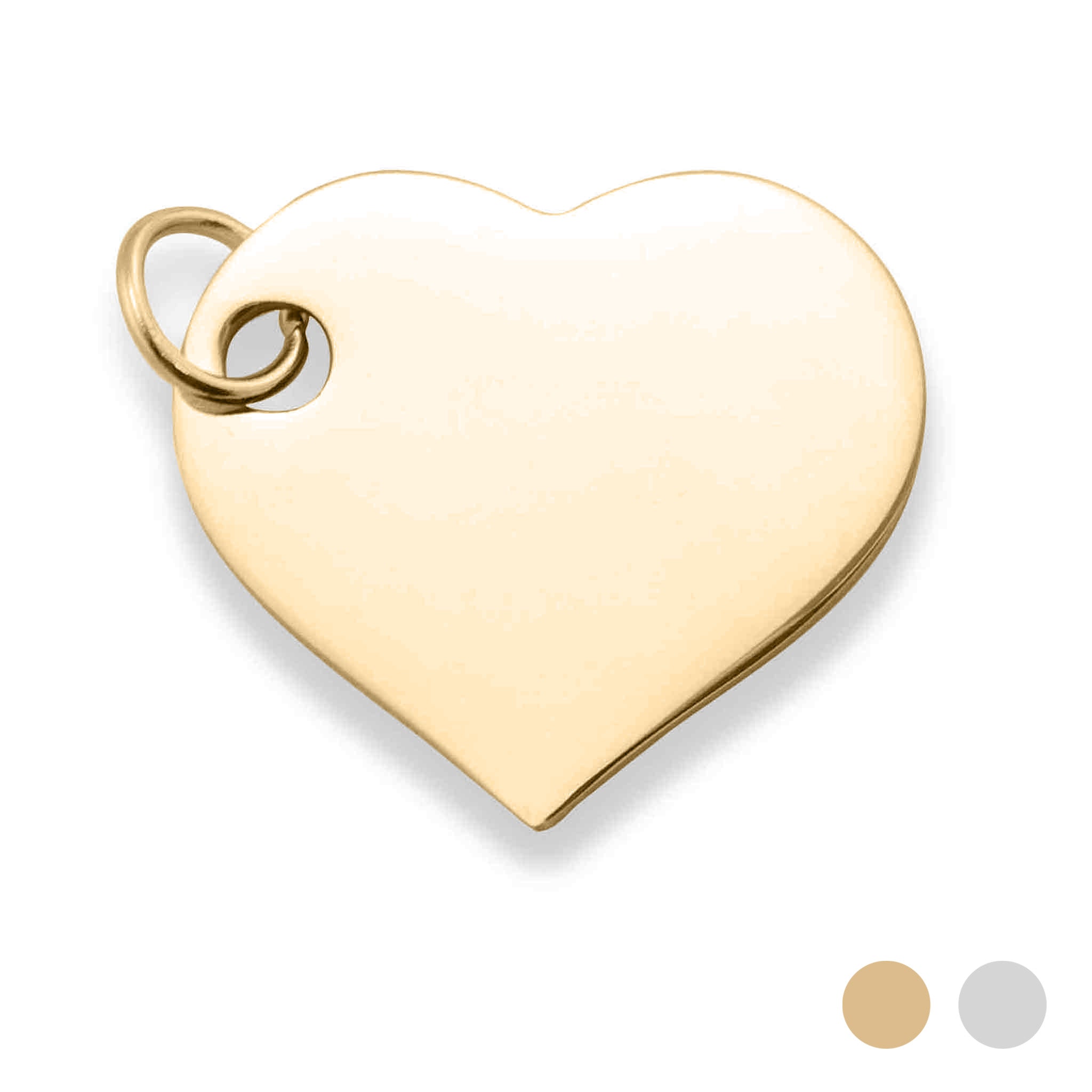 Stainless Steel Polished Heart Pendant / SBB0031