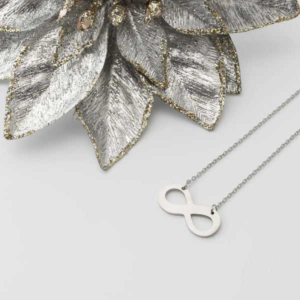 Stainless Steel Blank Infinity Necklace SBB0039