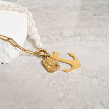 Stainless Steel Blank Anchor Pendant