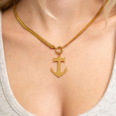 Stainless Steel Blank Anchor Pendant