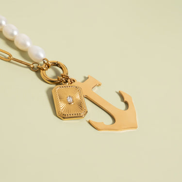 Stainless Steel Blank Anchor Pendant