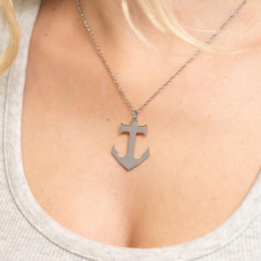 Stainless Steel Blank Anchor Pendant