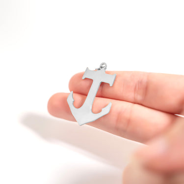 Stainless Steel Blank Anchor Pendant