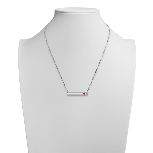 60 pc Stainless Steel Birthstone Bar Necklace Set / BND0001