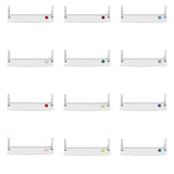 Steel Bar Birthstone Necklace Group