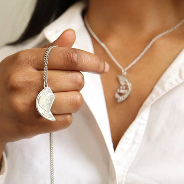Stainless Steel Best Friend Break Apart Friendship Necklace