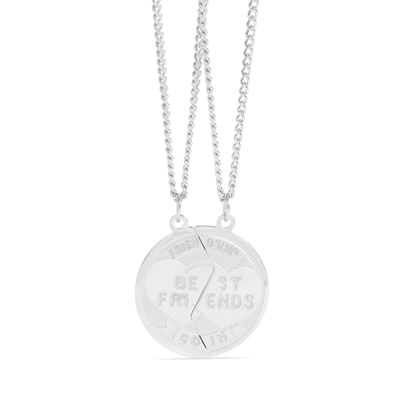 Stainless Steel Best Friend Break Apart Friendship Necklace
