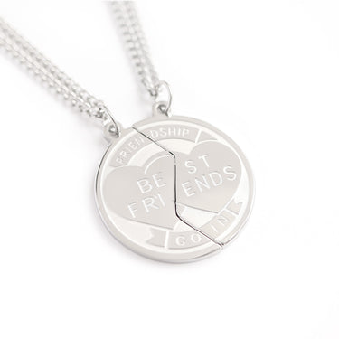 Stainless Steel Best Friend Break Apart Friendship Necklace