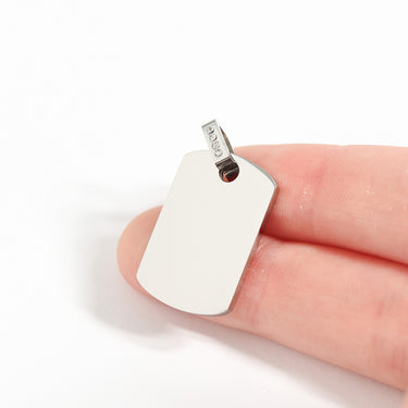 PVD en or 18 carats en acier inoxydable CZ TAG TAG PENDANT/SBB0099