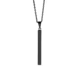 Chain necklace with vertical bar charm