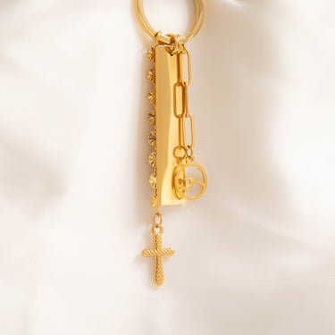 Textured Cross Charm