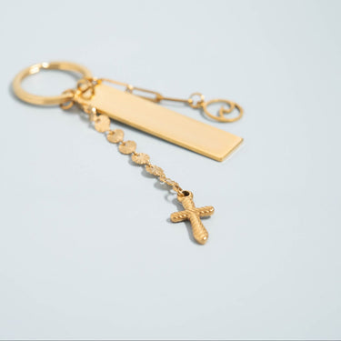 Textured Cross Charm