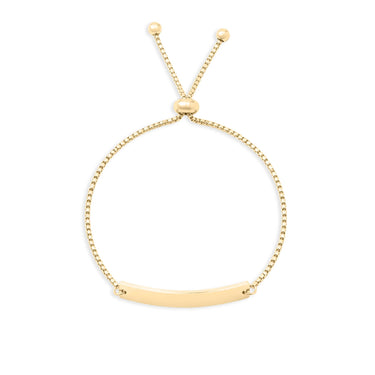 14K Gold Filled Plus™ Adjustable Curved Blank Bar Bracelet / SBB0145GF
