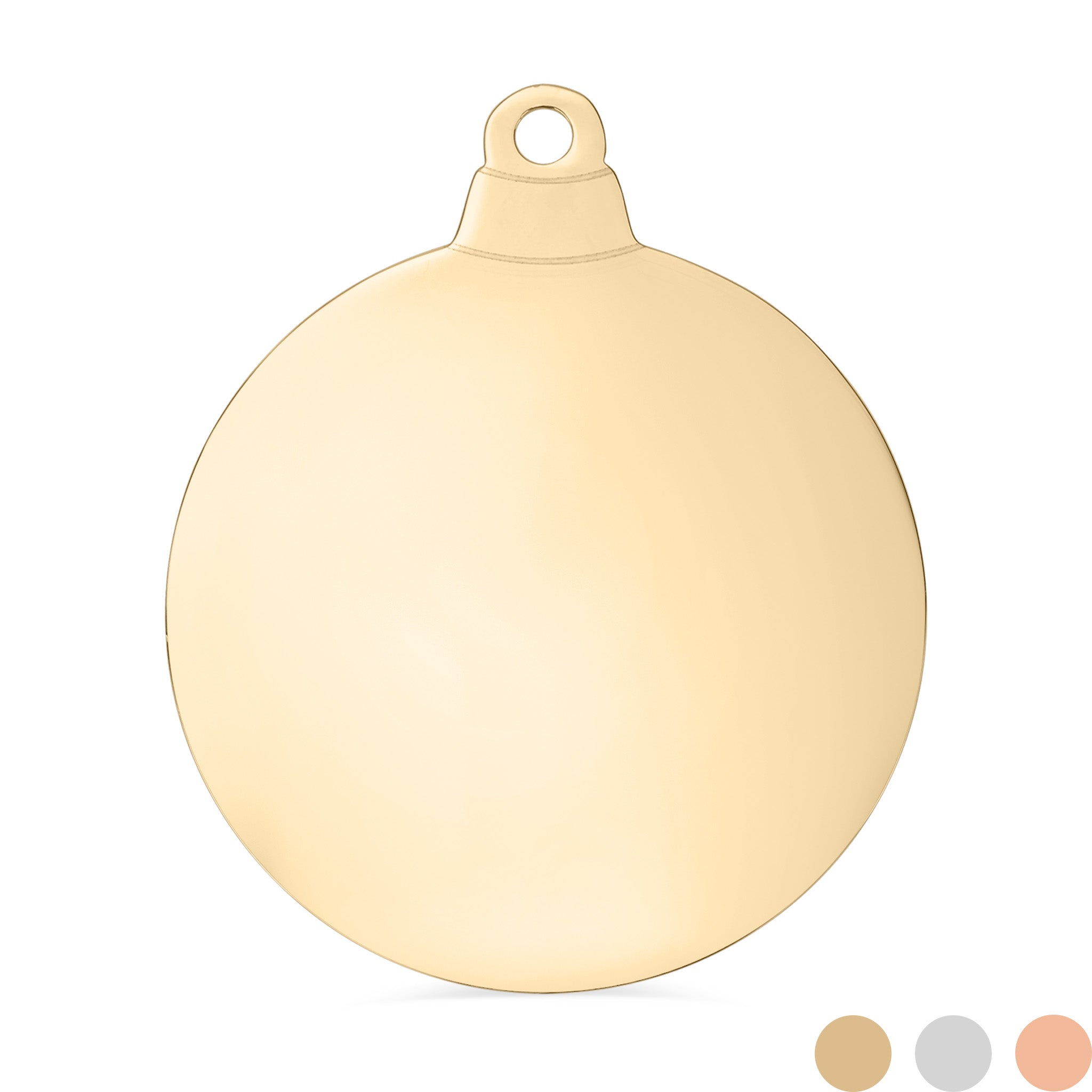 Rostfritt stål Blank Julgranskula Globe Blank Ornament / SBB0255