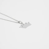 Stainless Steel Blank Crown Necklace