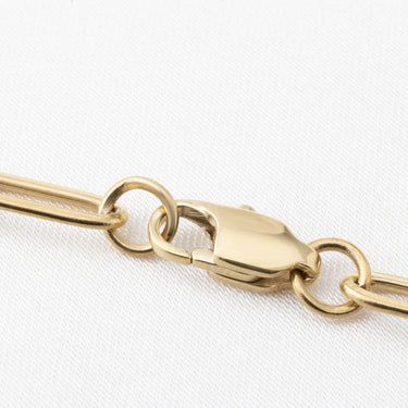 Wholesale jewelry 14K Gold Filled Plus™ Engravable Paperclip Bar Bracelet- studio/ clasp 