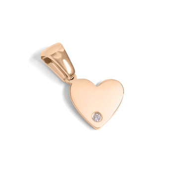 CZ Accent Heart Charm