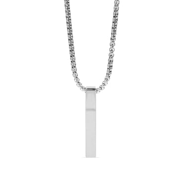 4 Sided Vertical Bar Necklace Box Chain