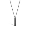 18K PVD Coated Vertical Stainless Steel Bar Necklace / SBB0299