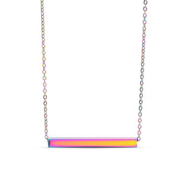 Chain necklace with bar pendant