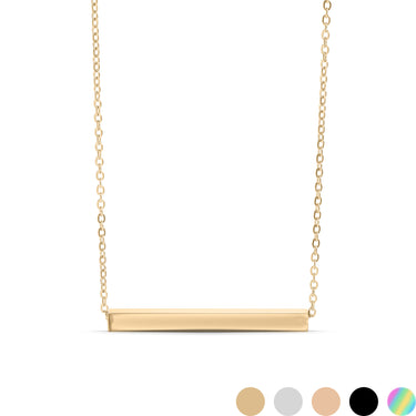 Chain necklace with bar pendant