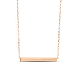 Chain necklace with bar pendant