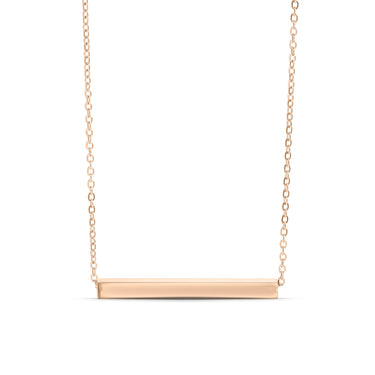 Chain necklace with bar pendant