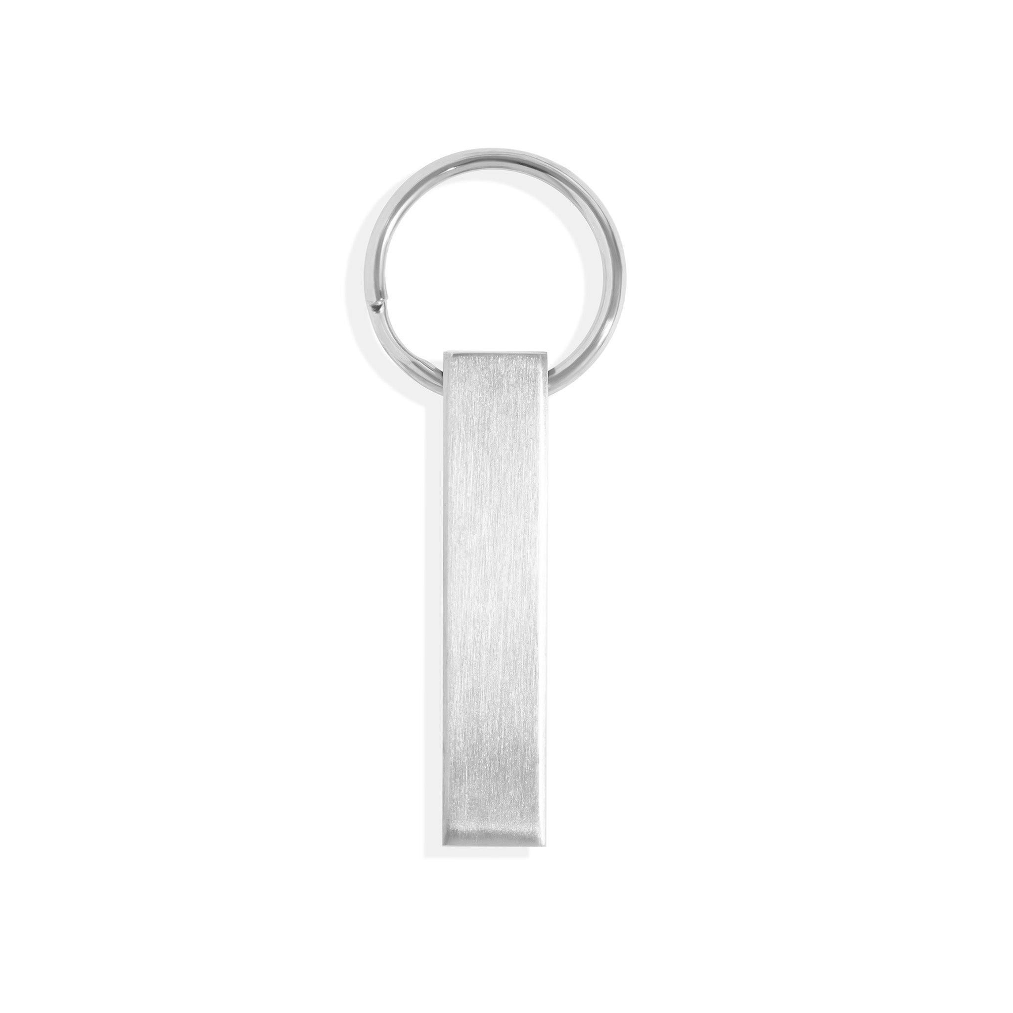 Stainless Steel Blank 4 Sided Keychain