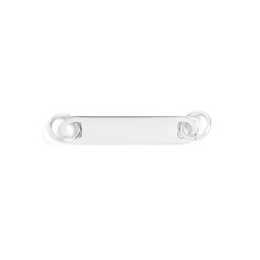 Stainless Steel Engravable Blank Connector Bar Charm 