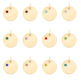 CZ Birthstone Round Pendant Group Shot