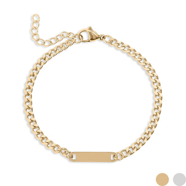 Curb Chain Bar Bracelet