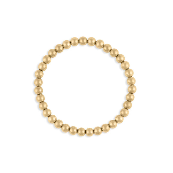Wholesale jewelry 14K Gold Filled Plus Metal Bead Stretch Bracelet-  main