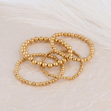Wholesale jewelry 14K Gold Filled Plus Metal Bead Stretch Bracelet-  studio