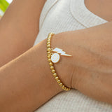 18K Gold PVD Epoxy Smiley Face Charm