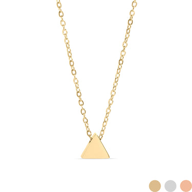 18K Gold PVD Edelstahl Mini -Dreieck Halskette/SBB0345