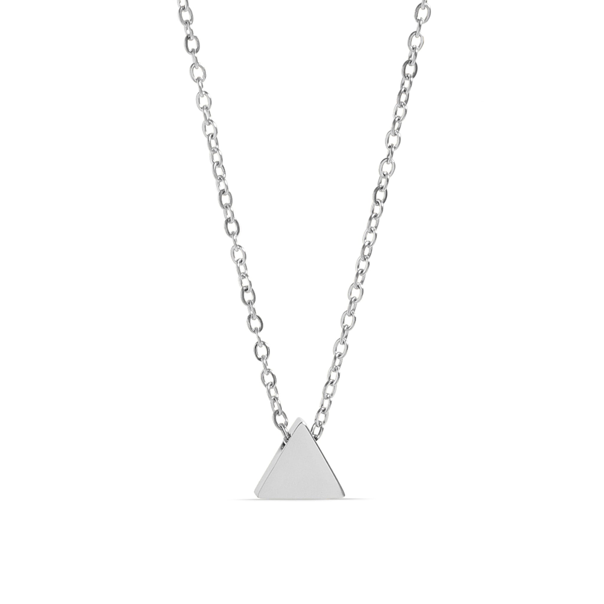 Stainless Steel Mini Triangle Necklace / SBB0345