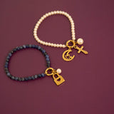 18K Gold PVD Stainless Steel Padlock Charm