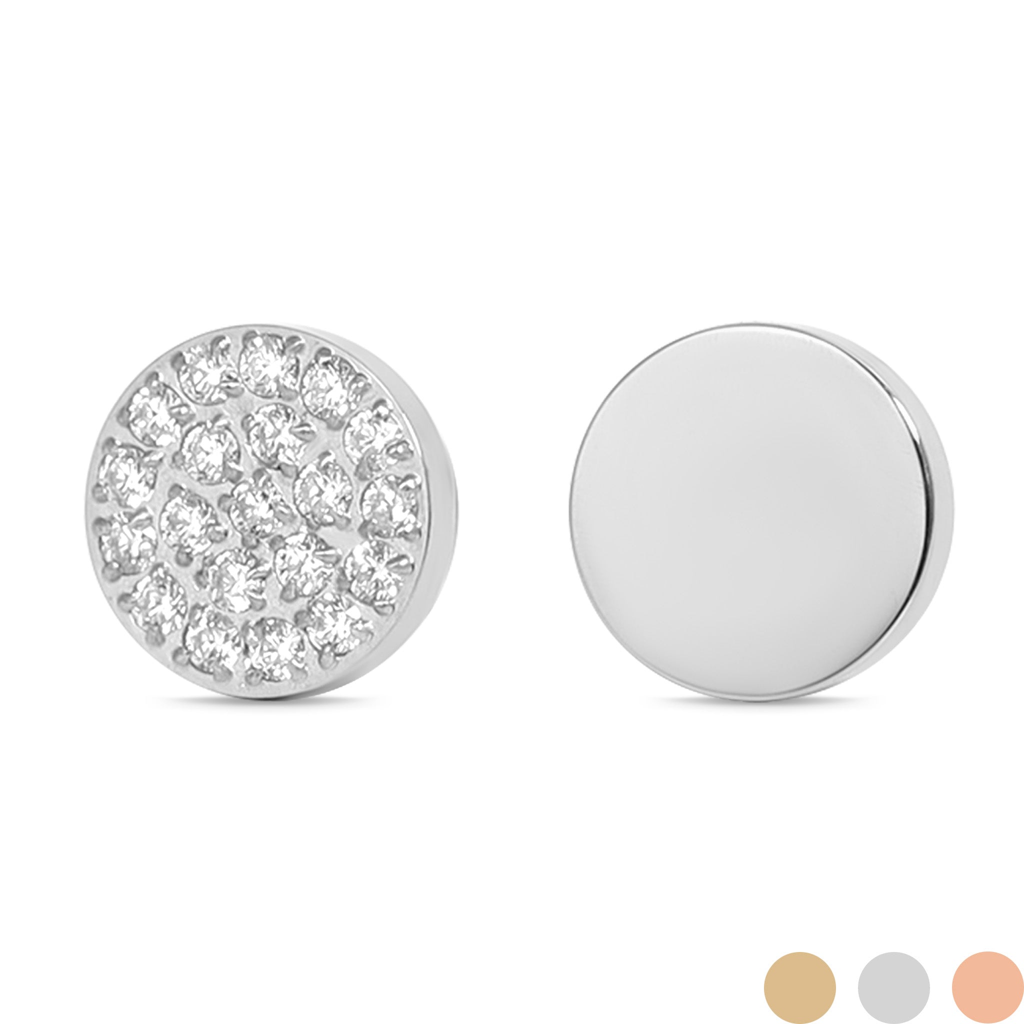 Round Stainless steel Smart Watch Charms