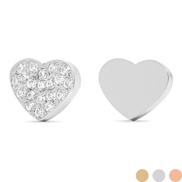 Stainless Steel Engravable 2 Piece Heart Smart Watch Charm Set / SBB0361