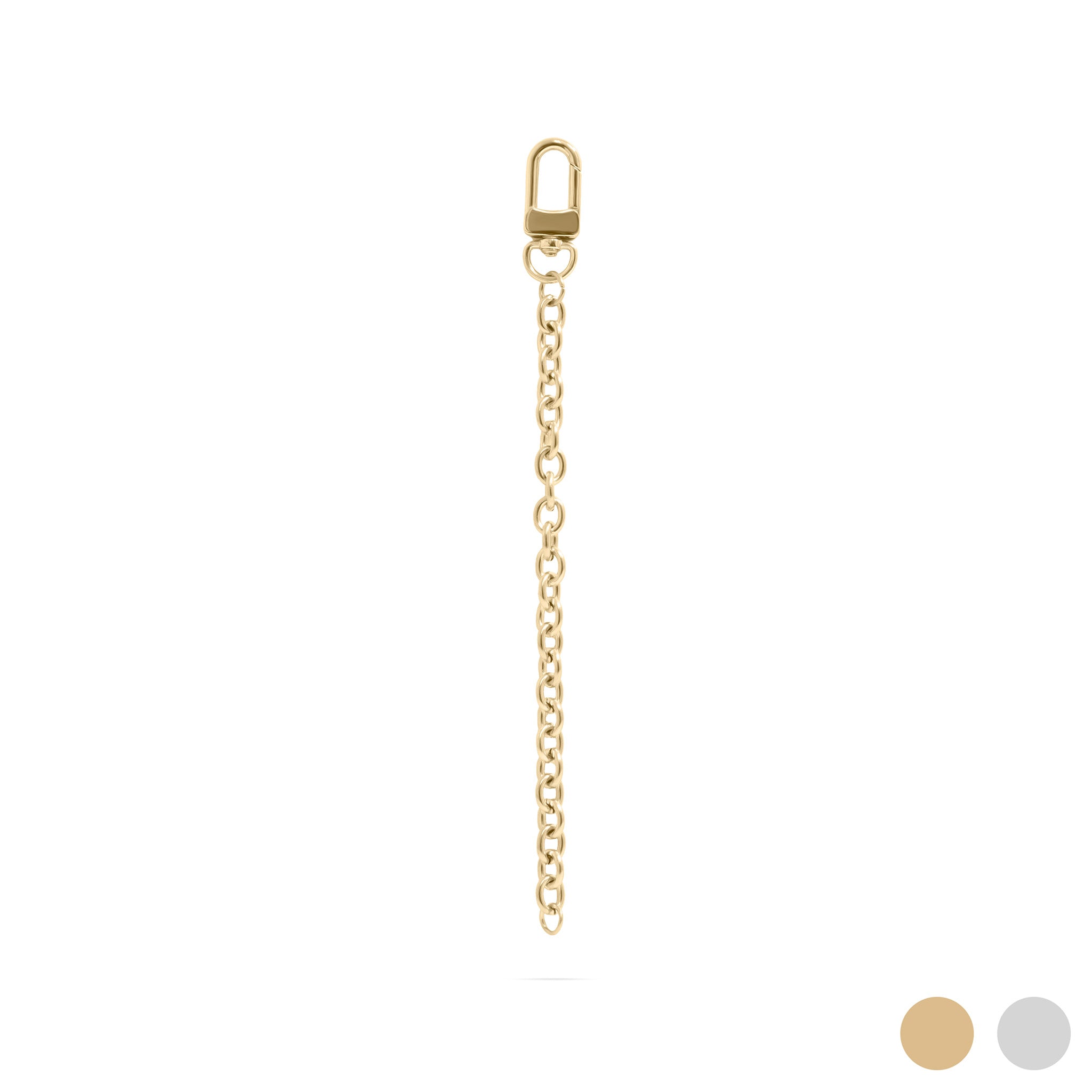 18K Gold Stainless Steel Charm Key Chain / SBB0370