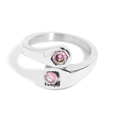 CZ Wrach Polished Edelstahl Ring/SCR3075
