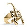 Stainless Steel PVD Coated Scorpion Ring / SCR4058