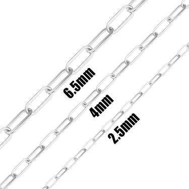 Chaîne de trombone en acier inoxydable en or 18 carats - par le pied/SPL1014
