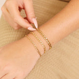 18K Gold PVD Stainless Steel Curb Chain - By The Foot