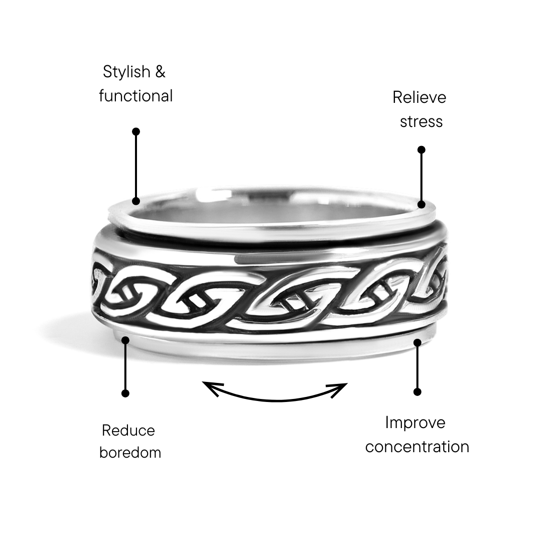 Celtic Knot Spinner Ring