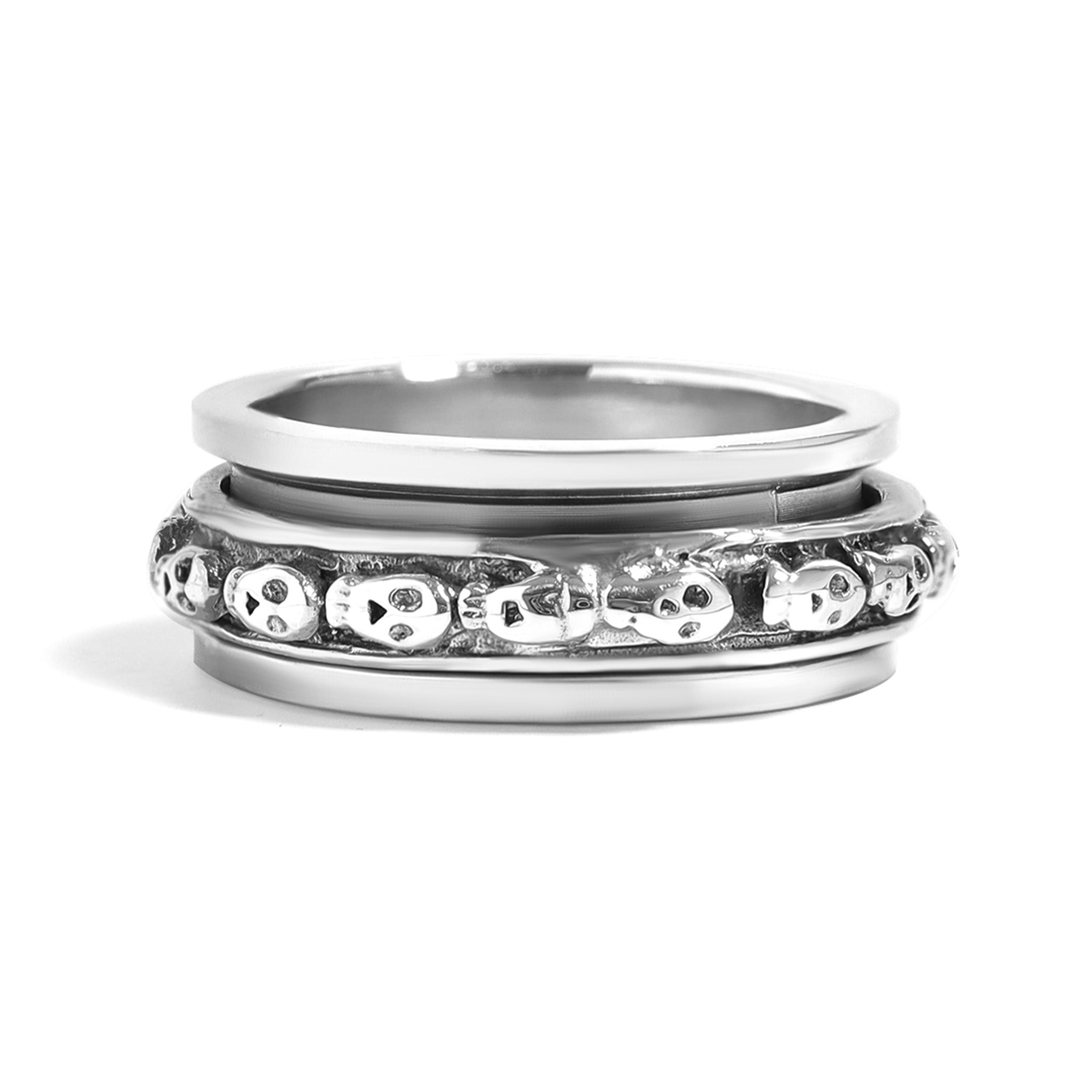 Skull Spinner Ring