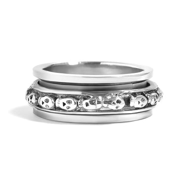 Skull Spinner Ring