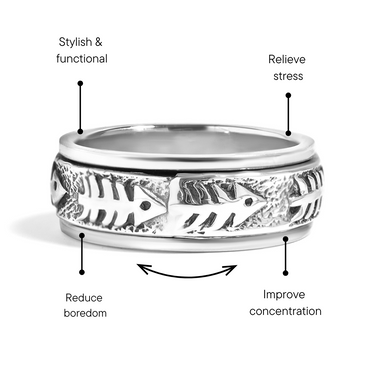 Fish Bone Spinner Ring Feature Graphic