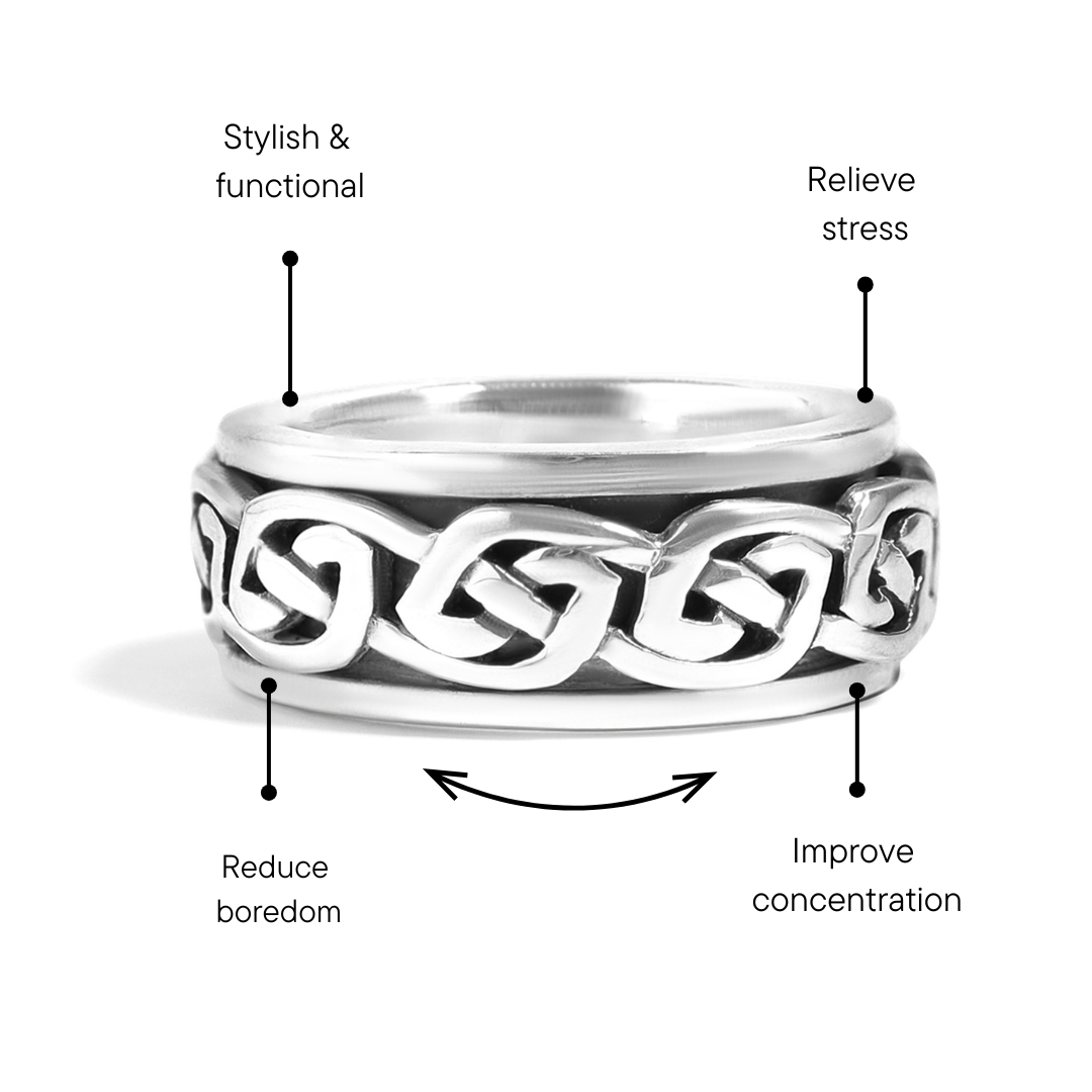 Celtic Knot Spinner Ring